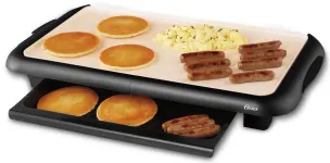 Oster Titanium Infused DuraCeramic Griddle with Warming Tray