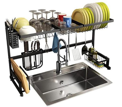 SNTD Stainless Steel Kitchen over Sink Clothesline - Best for Stability