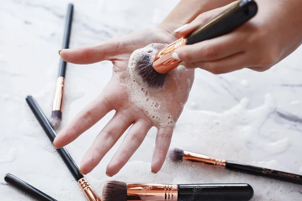 How to wash makeup brushes