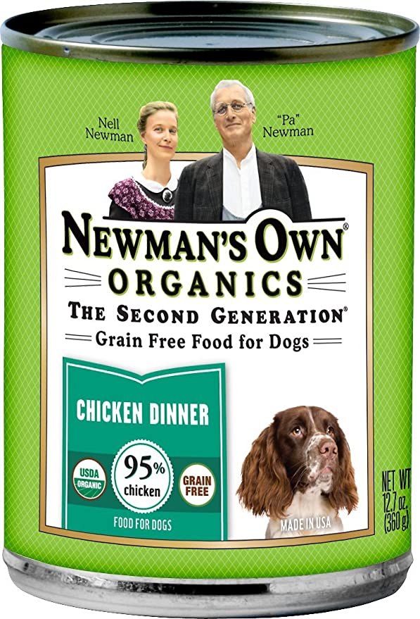 Newman'S Own Usda Organic 95% Chicken Grain-Free Dinner, 1 Count, One Size 