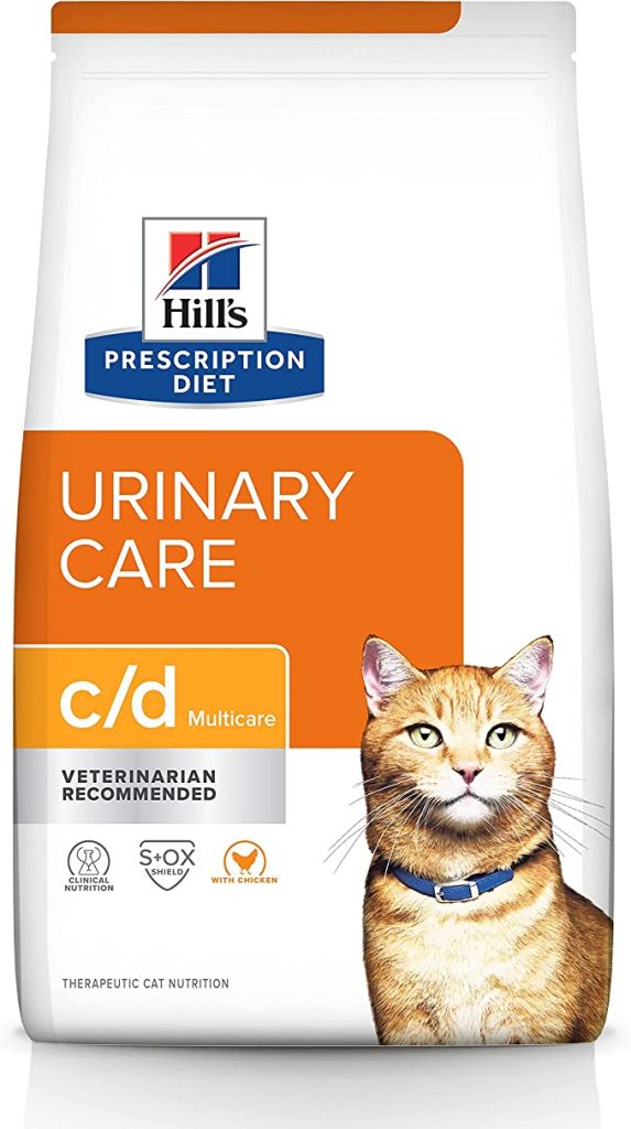 Hill's Prescription Diet c/d Multicare Urinary Care with Chicken Dry Cat Food, Veterinary Diet, 8.5 lb. Bag (Packaging May Vary) 