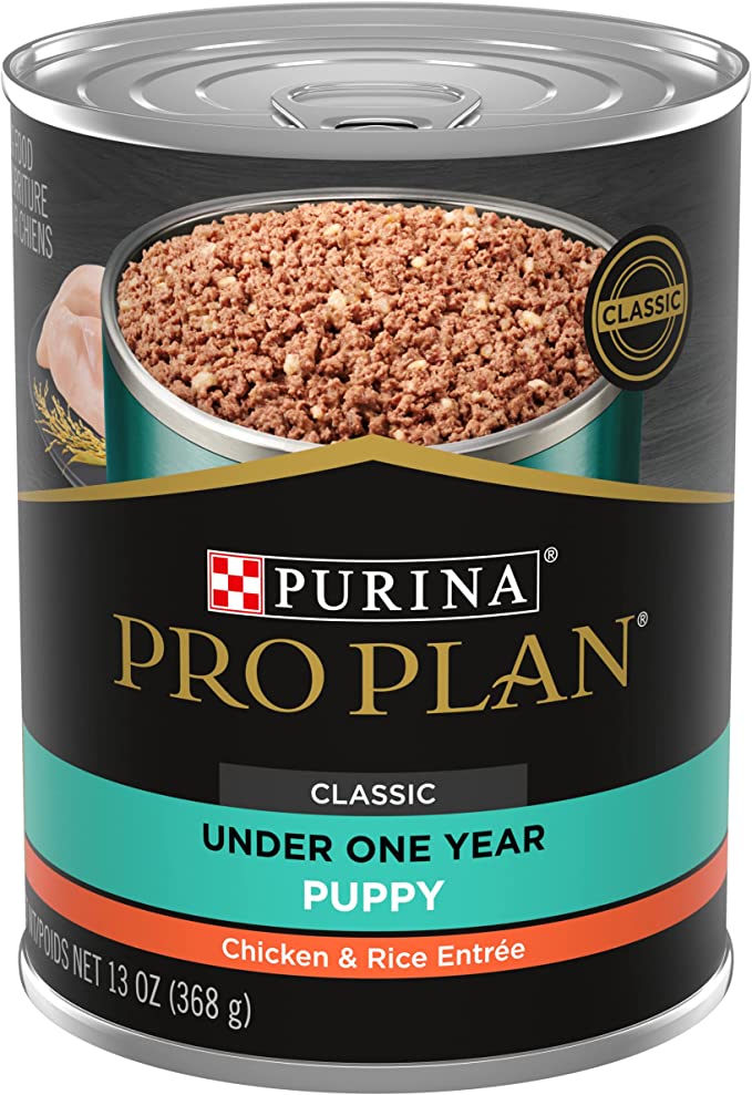 Purina Pro Plan Pate Wet Puppy Food, FOCUS Chicken & Rice Entree - (12) 13 oz. Cans (Packaging May Vary) 