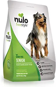 Nulo Freestyle All Breed Senior Dry Dog Food, Premium Grain-Free Dog Kibble with Healthy Digestive Aid BC30 Probiotic and Chonoitin Sulfate for Hip & Joint Support 