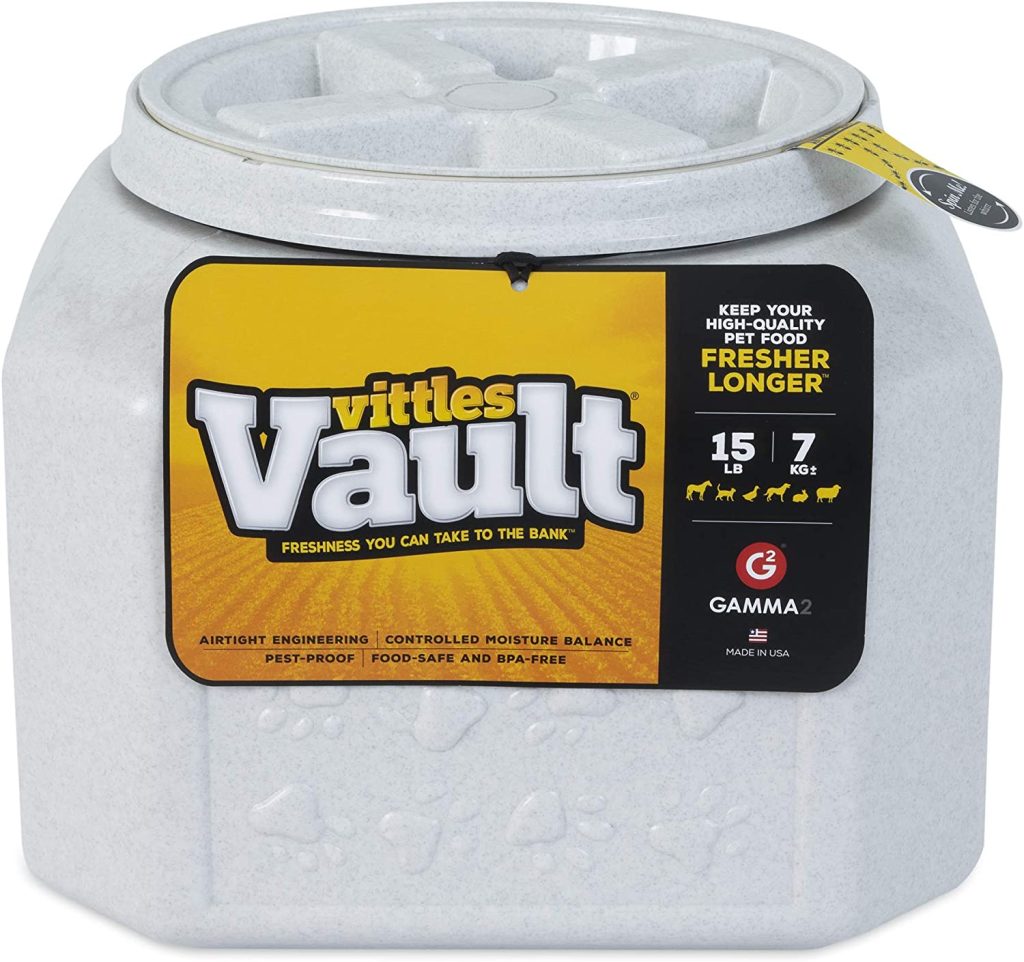 Gamma2 Vittles Vault Outback Airtight Pet Food Container, 15 Pounds 